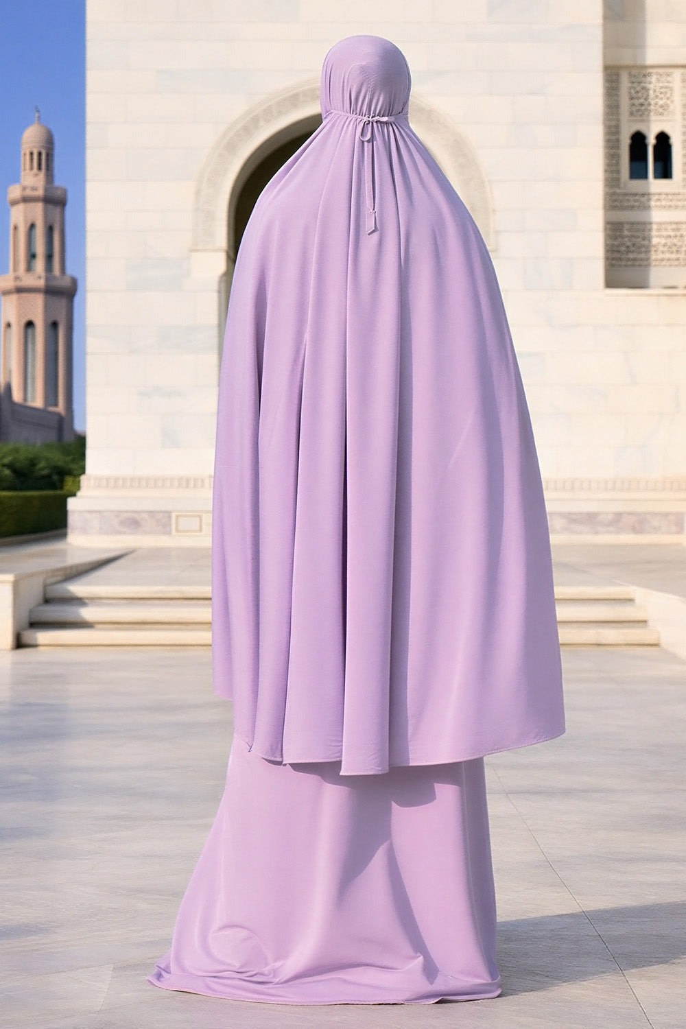 SB Jersey Prayer set with carrying bag  ES007 in Lilac